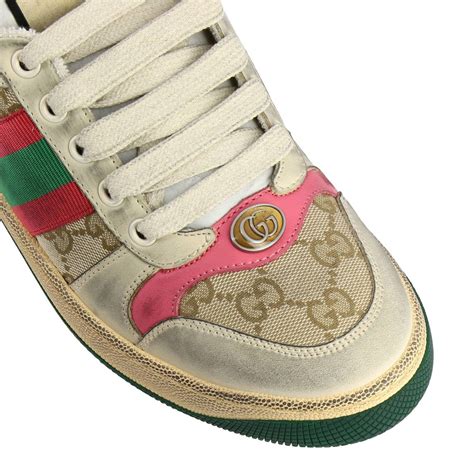 gucci sneakers pink and green